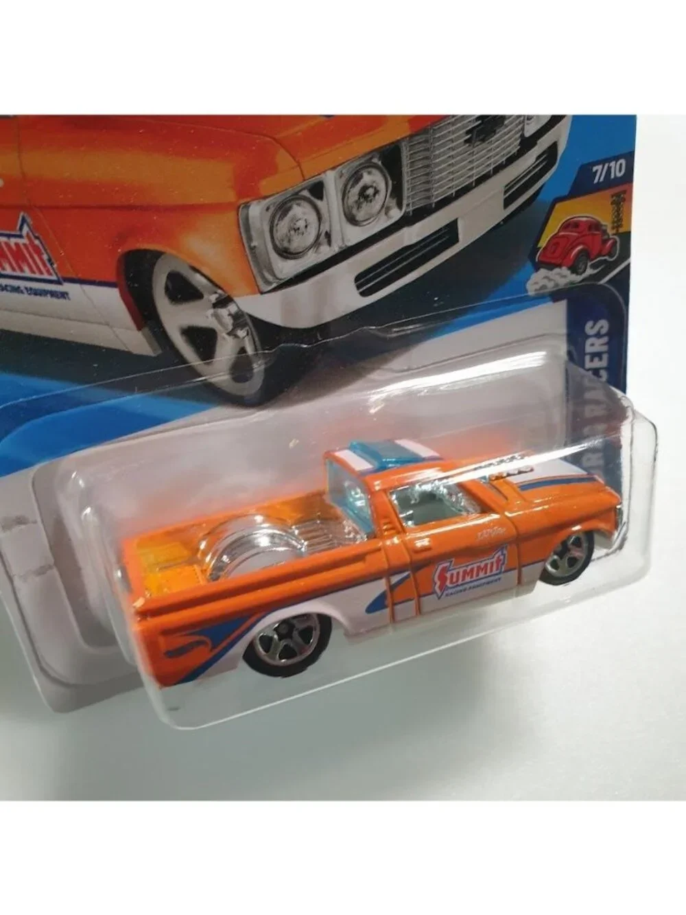 Hot Wheels Custom 72 Chevy Luv Orange Drag Racers Collector Diecast 127 250 New
